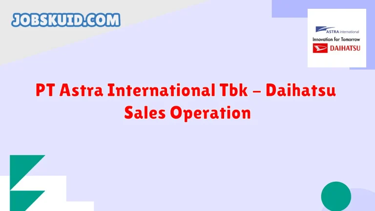 PT Astra International Tbk - Daihatsu Sales Operation