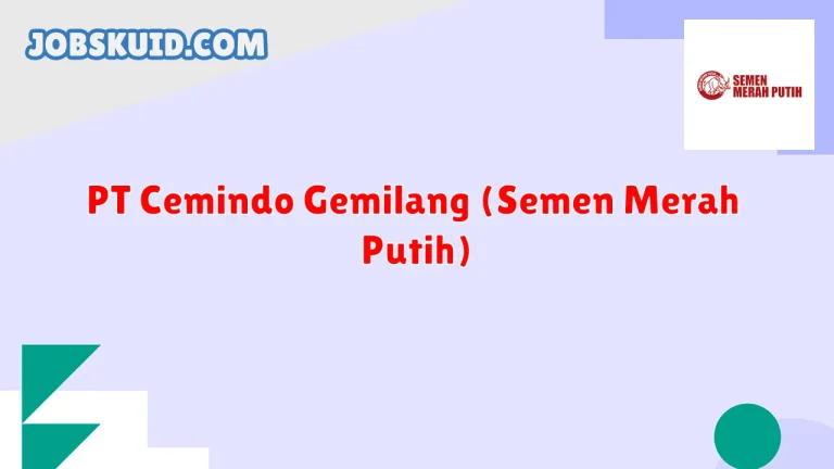 PT Cemindo Gemilang (Semen Merah Putih)